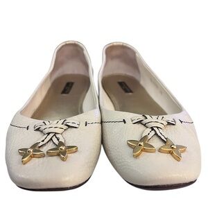 Louis Vuitton Marguerite Monogram Flower Charm Ballerinas Size 8